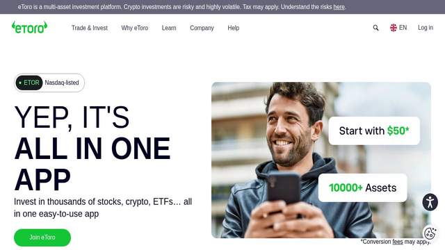 eToro Casino casino screenshot